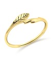 Pretty Leaf Silver Ring NSR-503